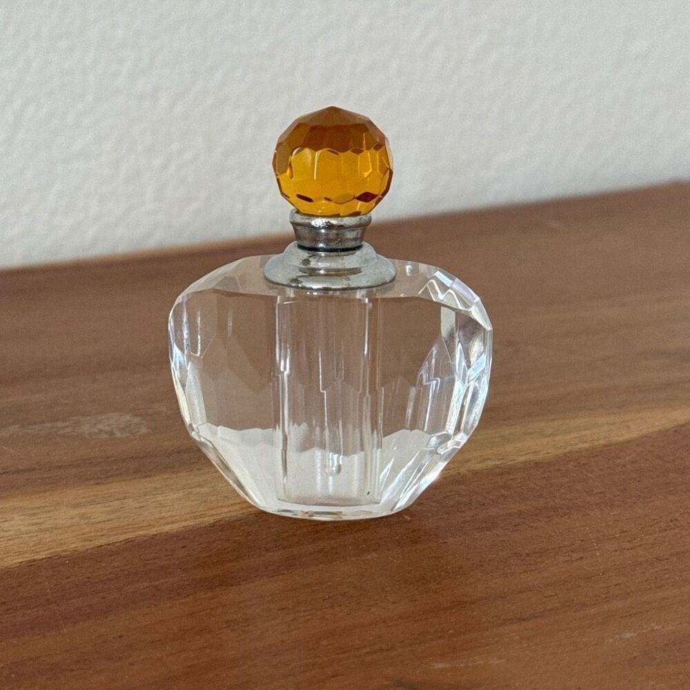 Small glass perfume bottle